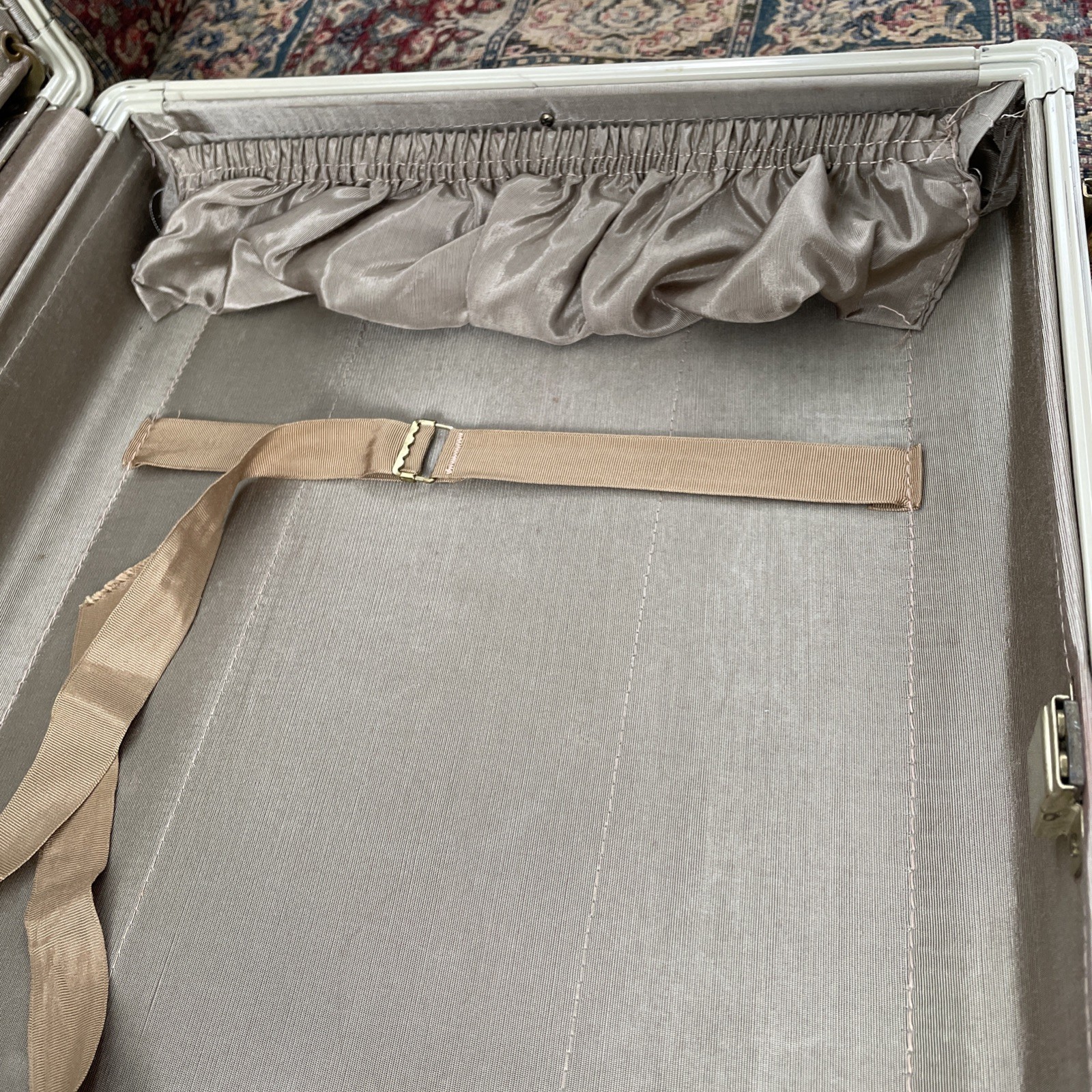 Vtg Samsonite #4521 Marbled Schwayder Bros Suitcase 15.5×21 Mint Inside/No Key