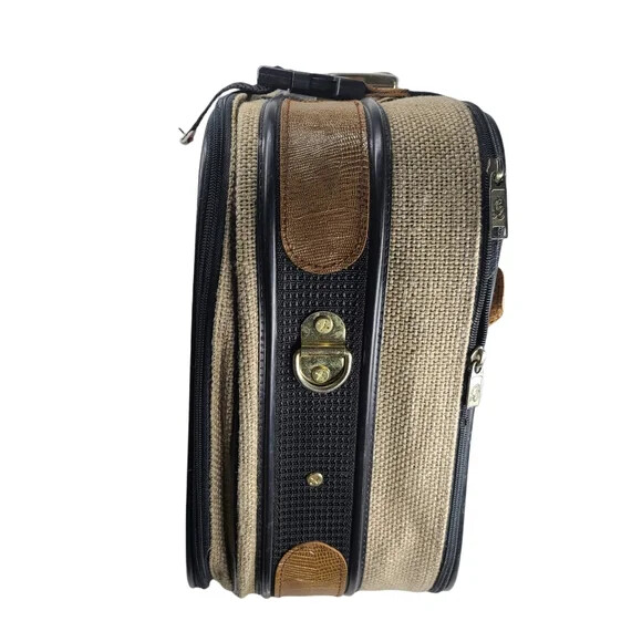 Vintage H. ROSENFELD INC. N.Y.C. OSCAR De La RENTA Tweed Suitcase