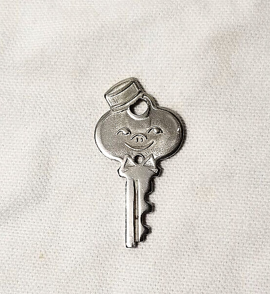Vintage American Tourister Luggage Replacement Key Pendant Smiling Bellhop