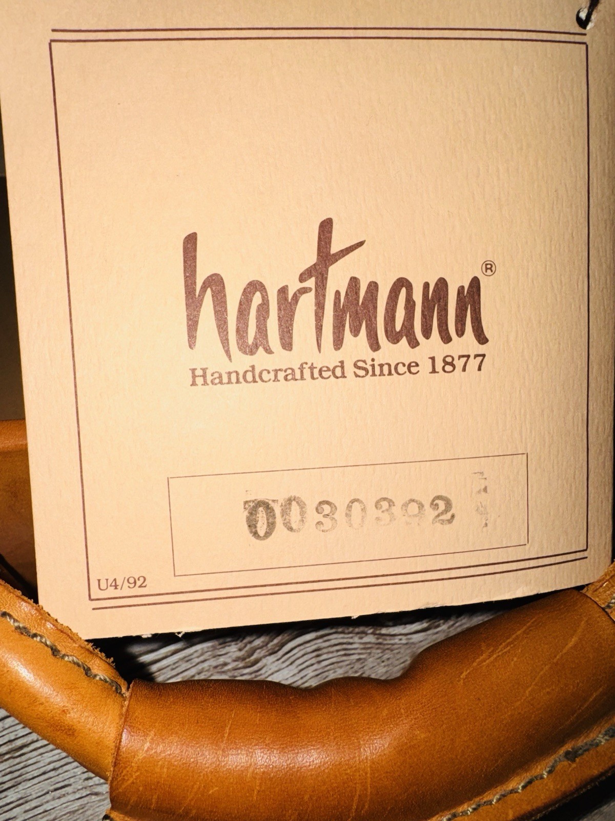 NEW Hartmann 4700 Belting Leather Commute-Tache Briefcase NOS with Original Tags
