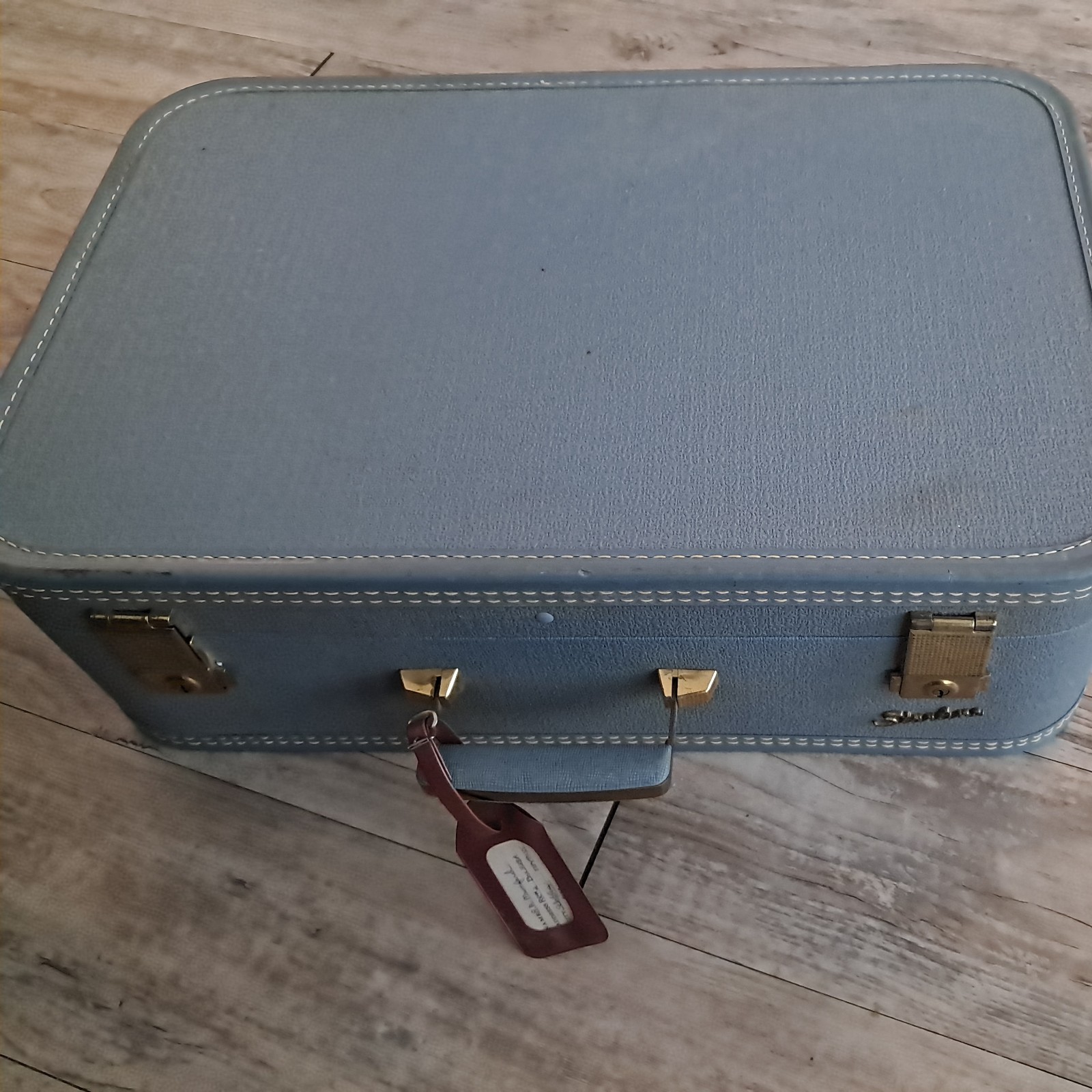 Vintage Starline Luggage No Key locked Home Decor with tag