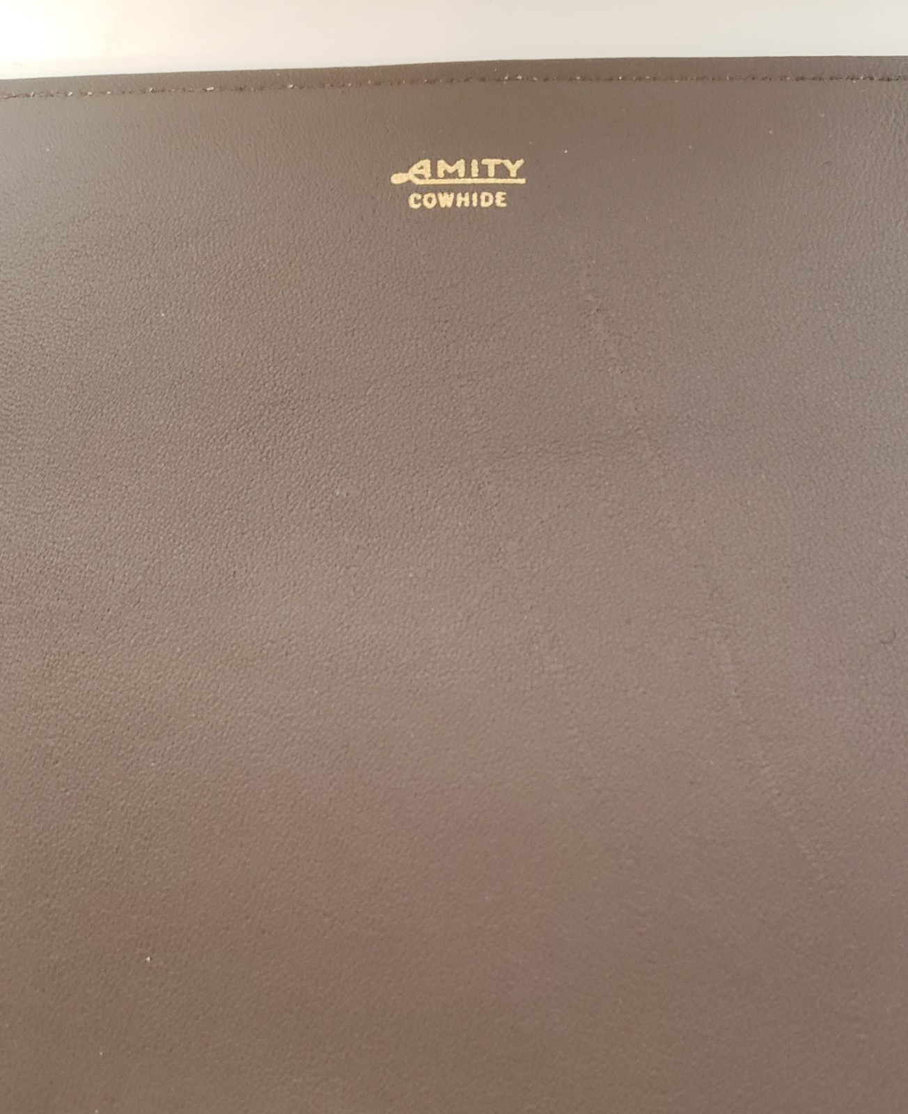 Vintage Amity Cowhide Tan Jewelry Roll Embossed Harley Davidson Logo New in Box