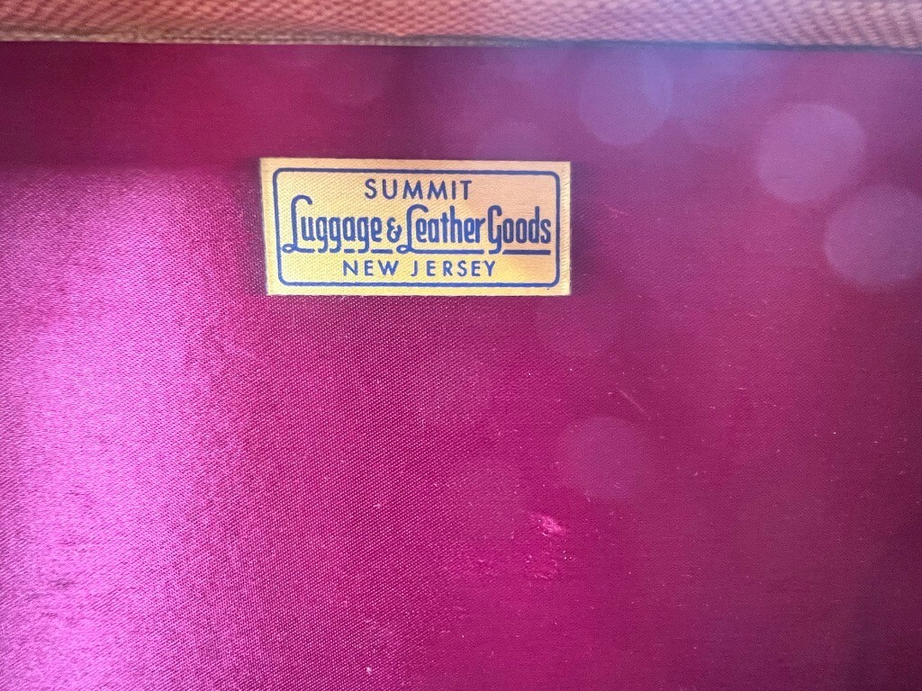 2 – 1940’s Vintage Suite Cases – both with OG travel inspection stickers