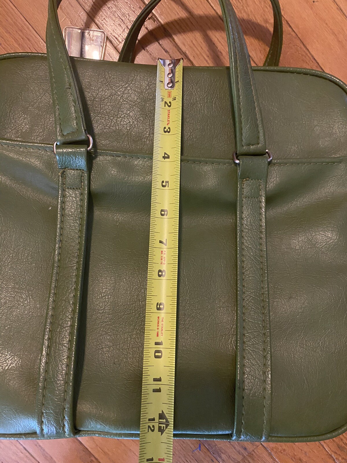 Vintage MCM Retro Leather Overnight Bag Carry-On Luggage Suitcase Avocado GREEN
