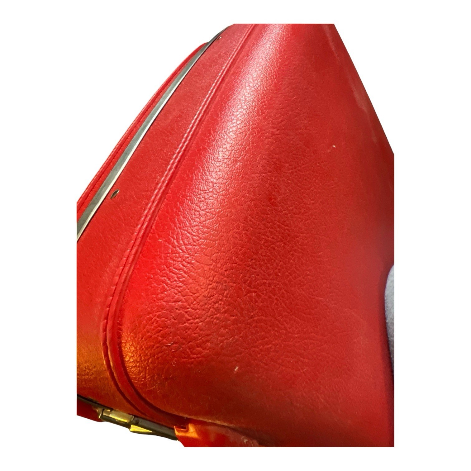 Vintage AMERICAN TOURISTER “TIARA” RED HARD-SHELL SUITCASE 24″ X 17″ X 8″ 1960s