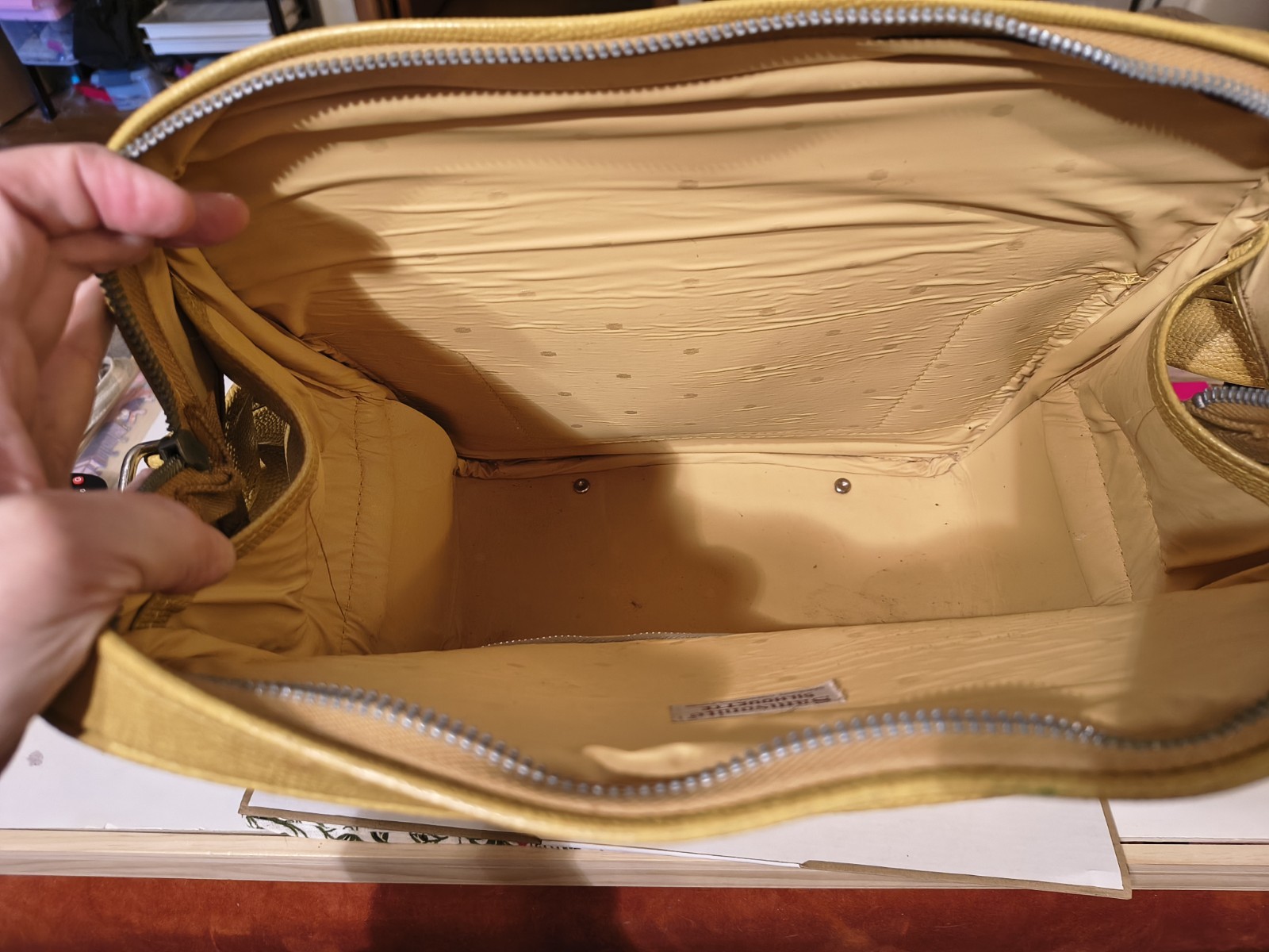 Vintage Yellow Samsonite Silhouette Carryon/Overnight Bag