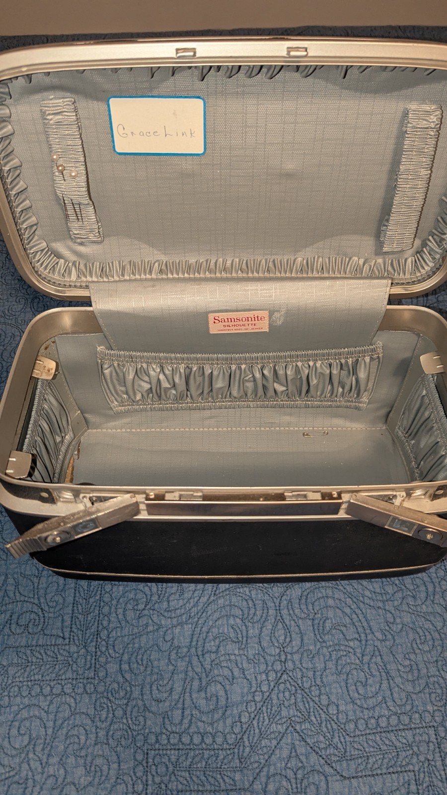 Vintage Samsonite Hard Suitcase & Travel Train Case Luggage Owned By First Lady