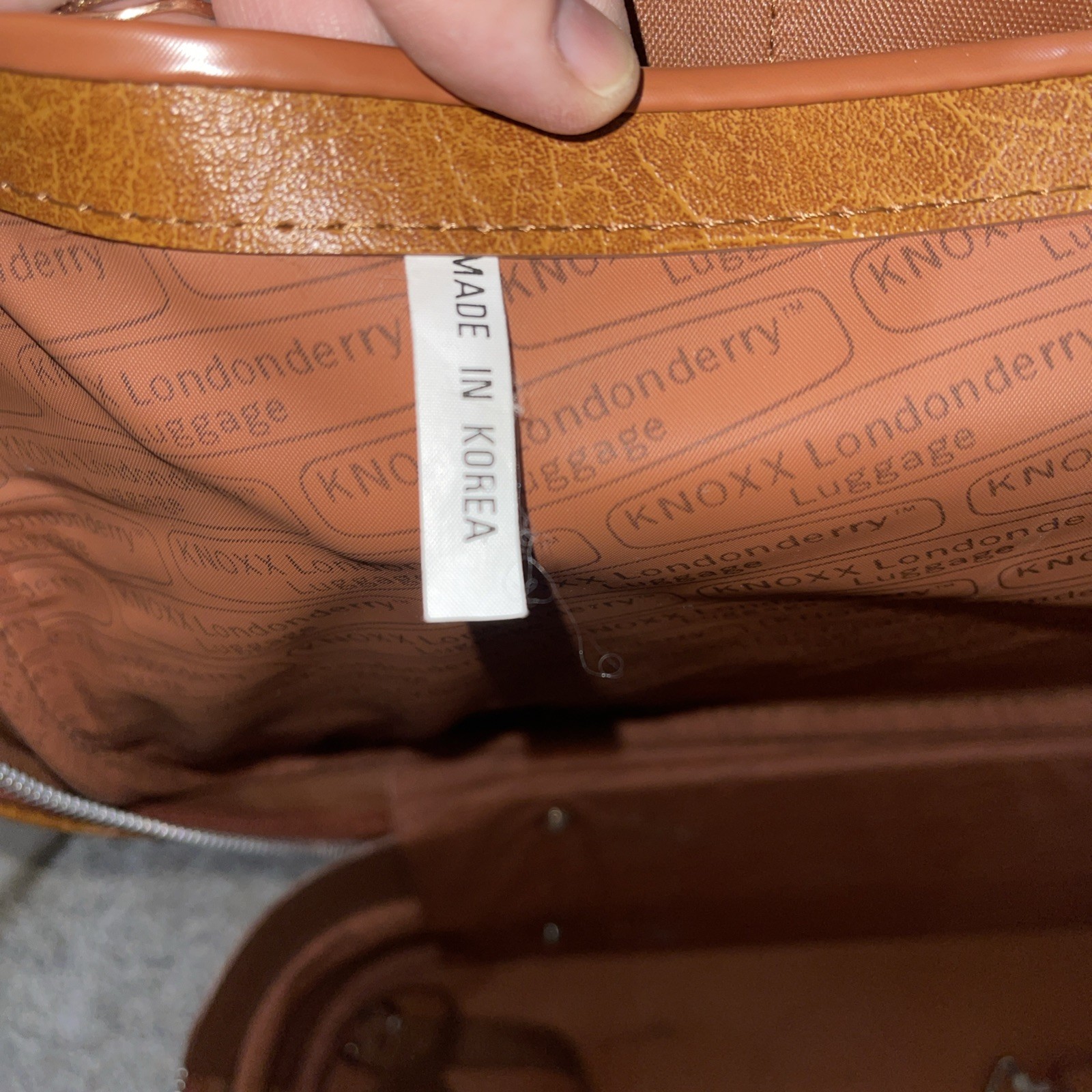Vintage Tan Brown Knoxx Londonderry Luggage 4 Piece Set Korea
