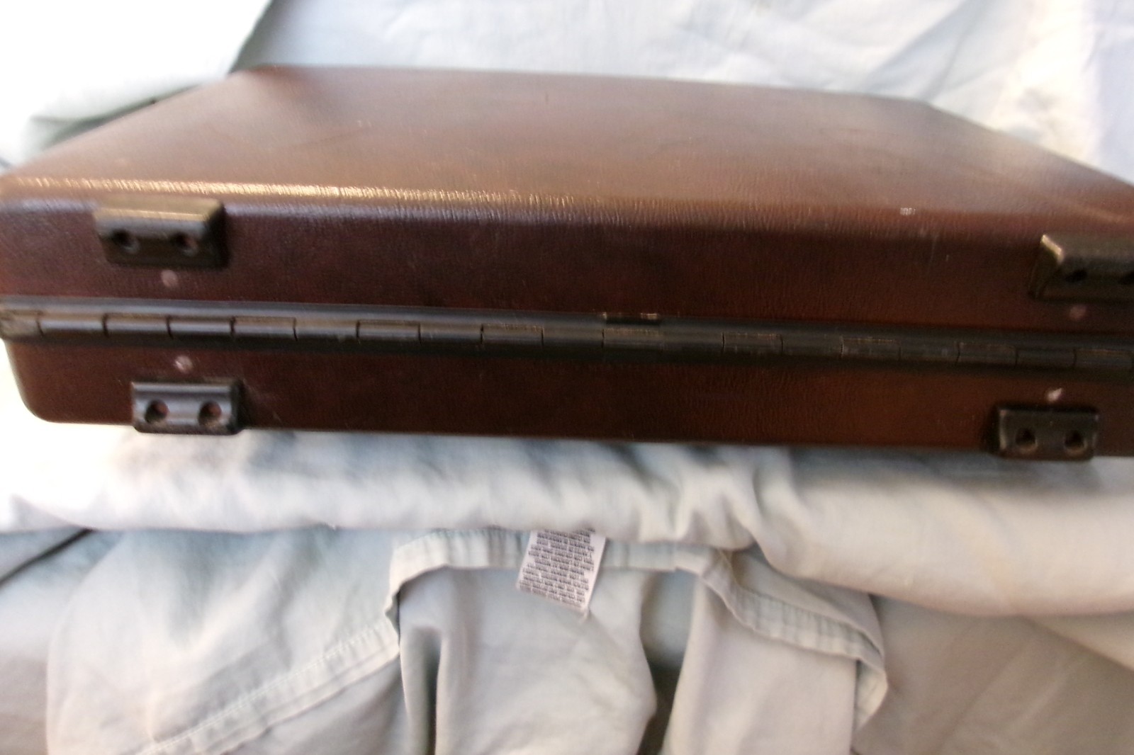 VTG Samsonite Accord ST Brown & Black Hard- Shell Briefcase 1980s Combo Lock