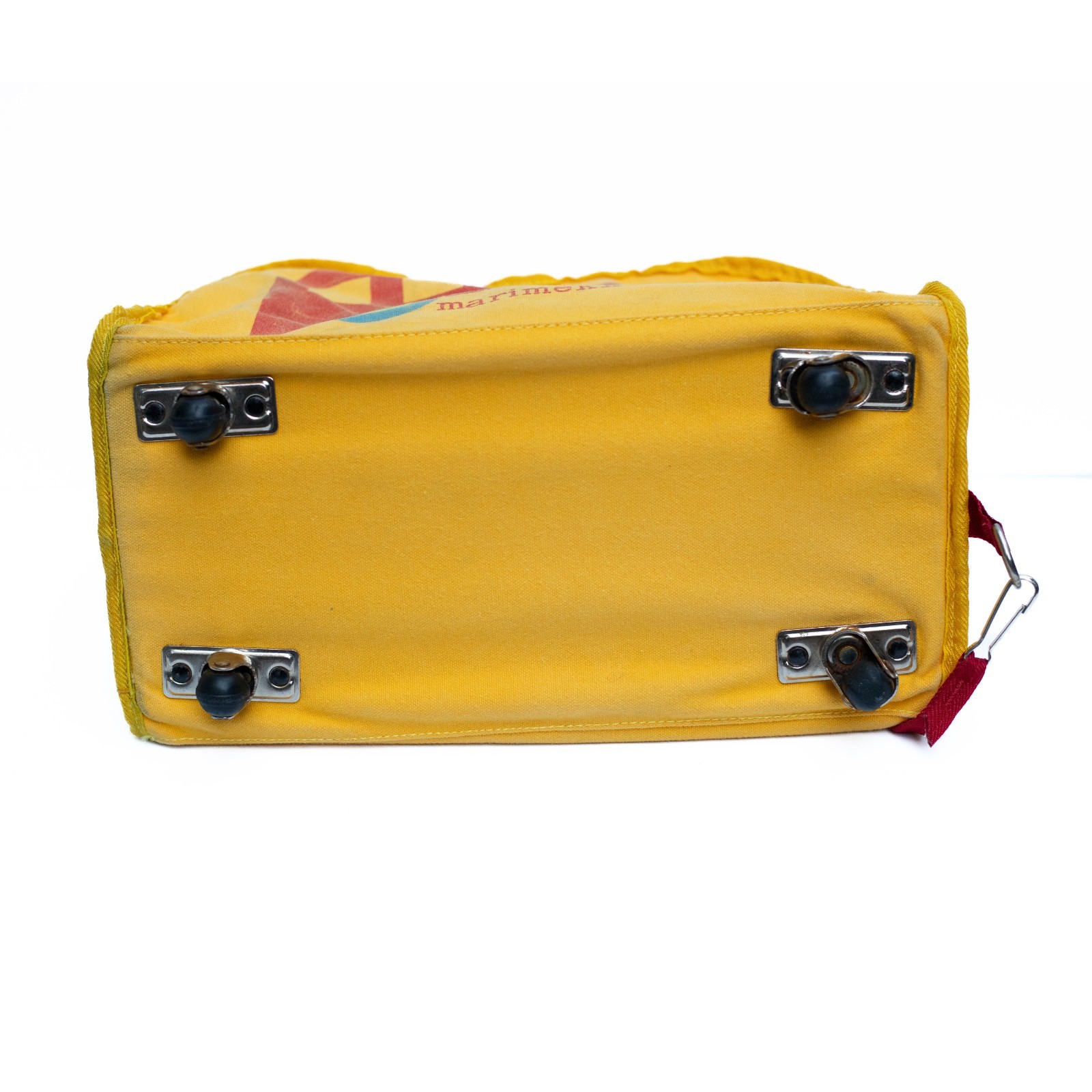 Vtg Marimekko Rolling Bag w/ Leash Children’s Travel Toy Tote 1982 Yellow Red