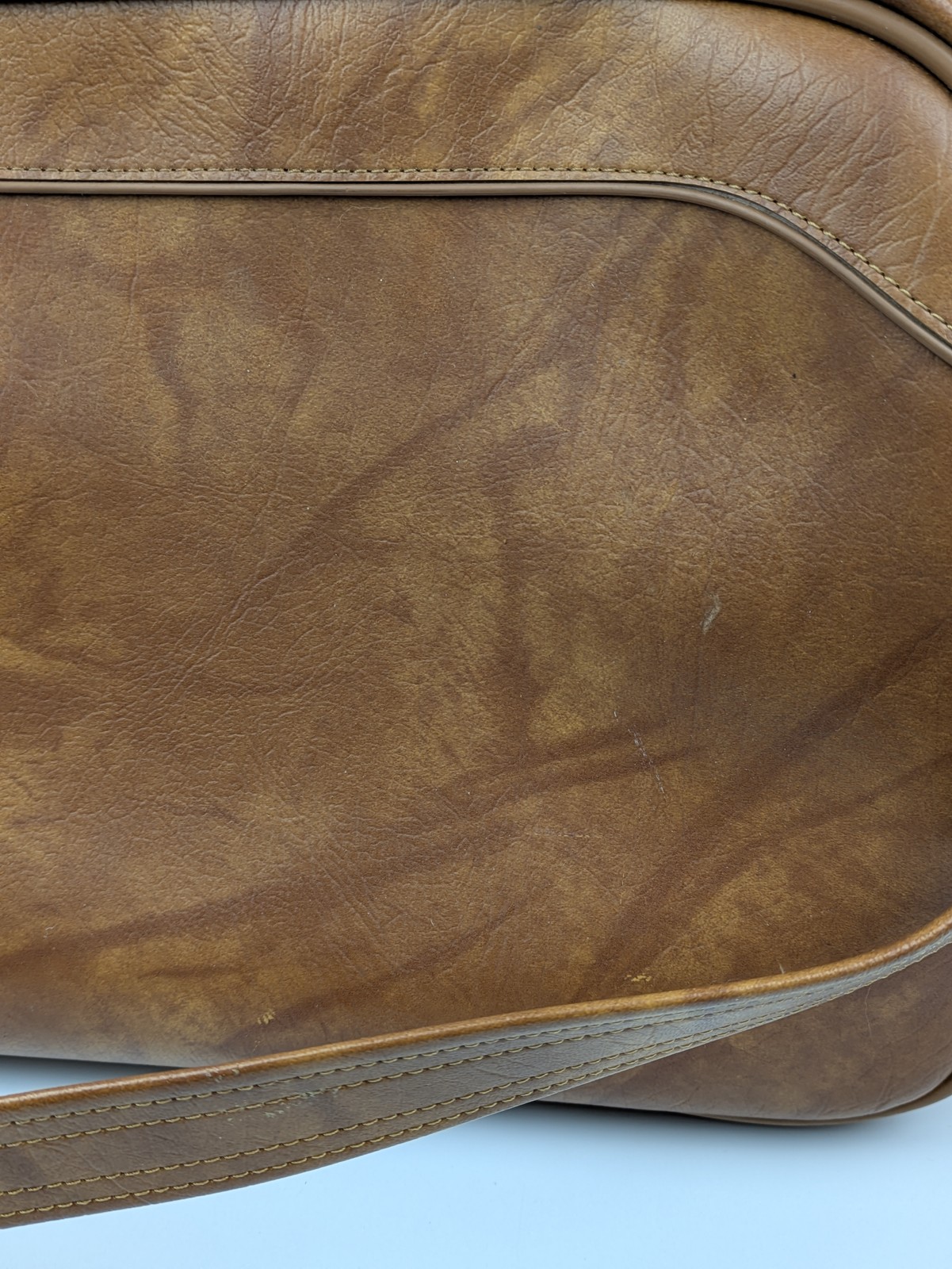 Vintage American Tourister Escort Brown Shoulder Carry On Travel Bag Luggage