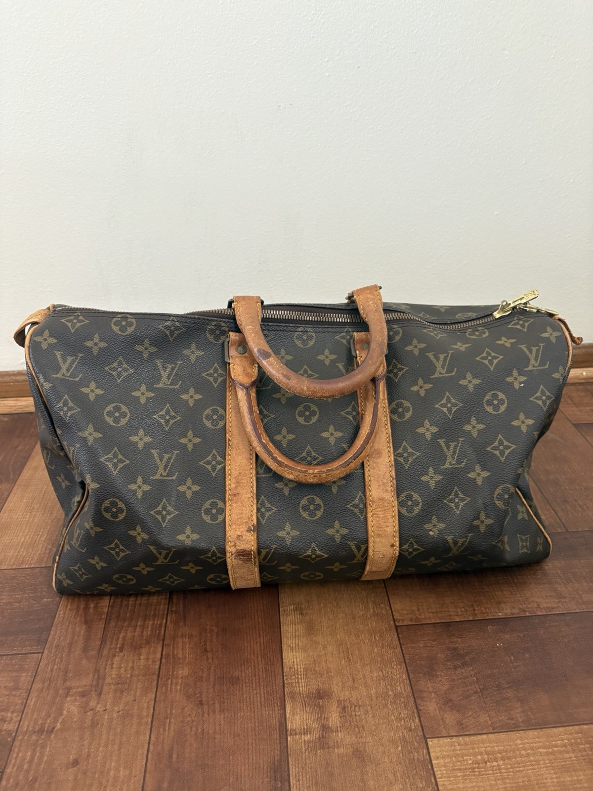 Vintage louis vuitton monogram keepall 50