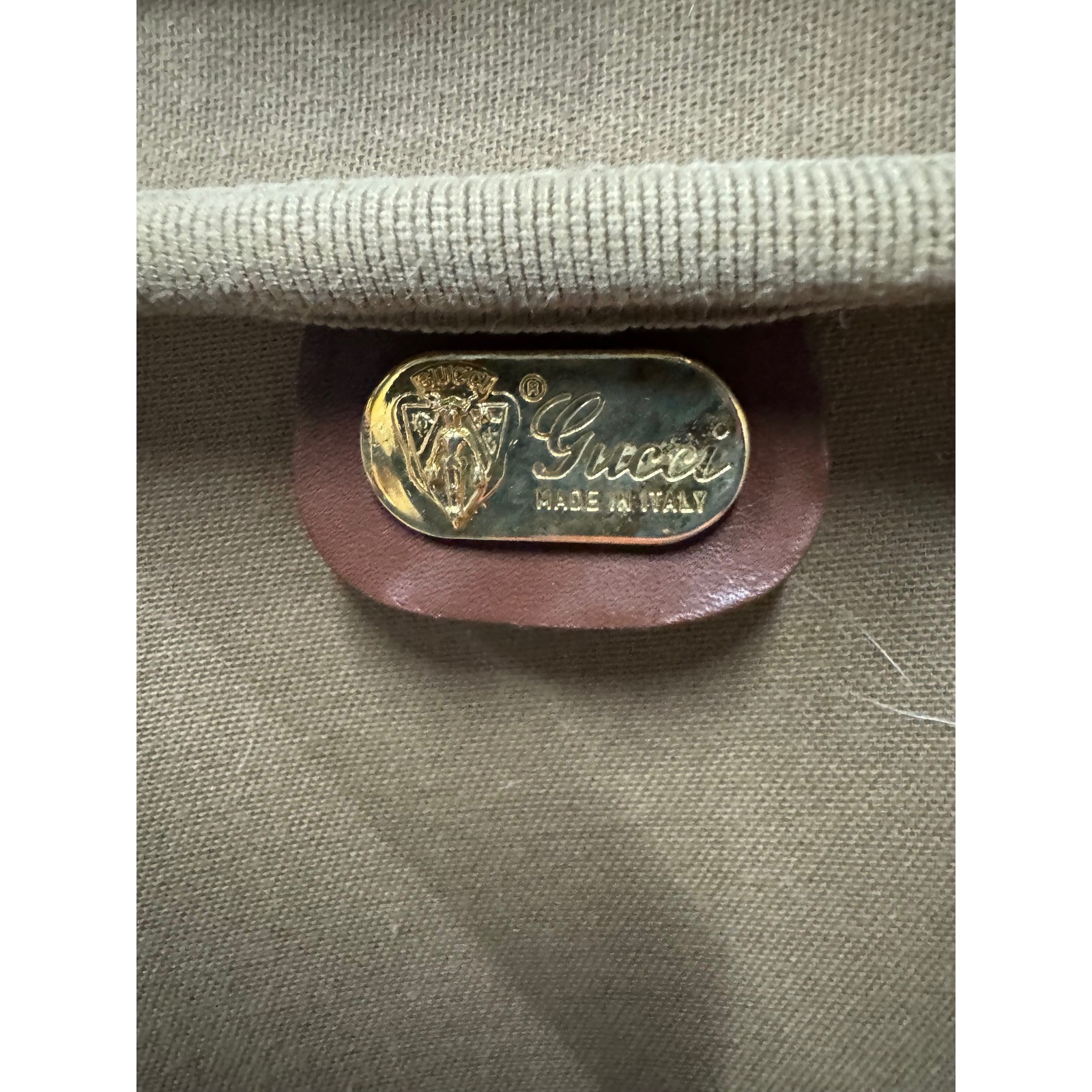 Gucci 1970’s Monogram Canvas Leather Trim Travel Luggage Set Vintage Authentic