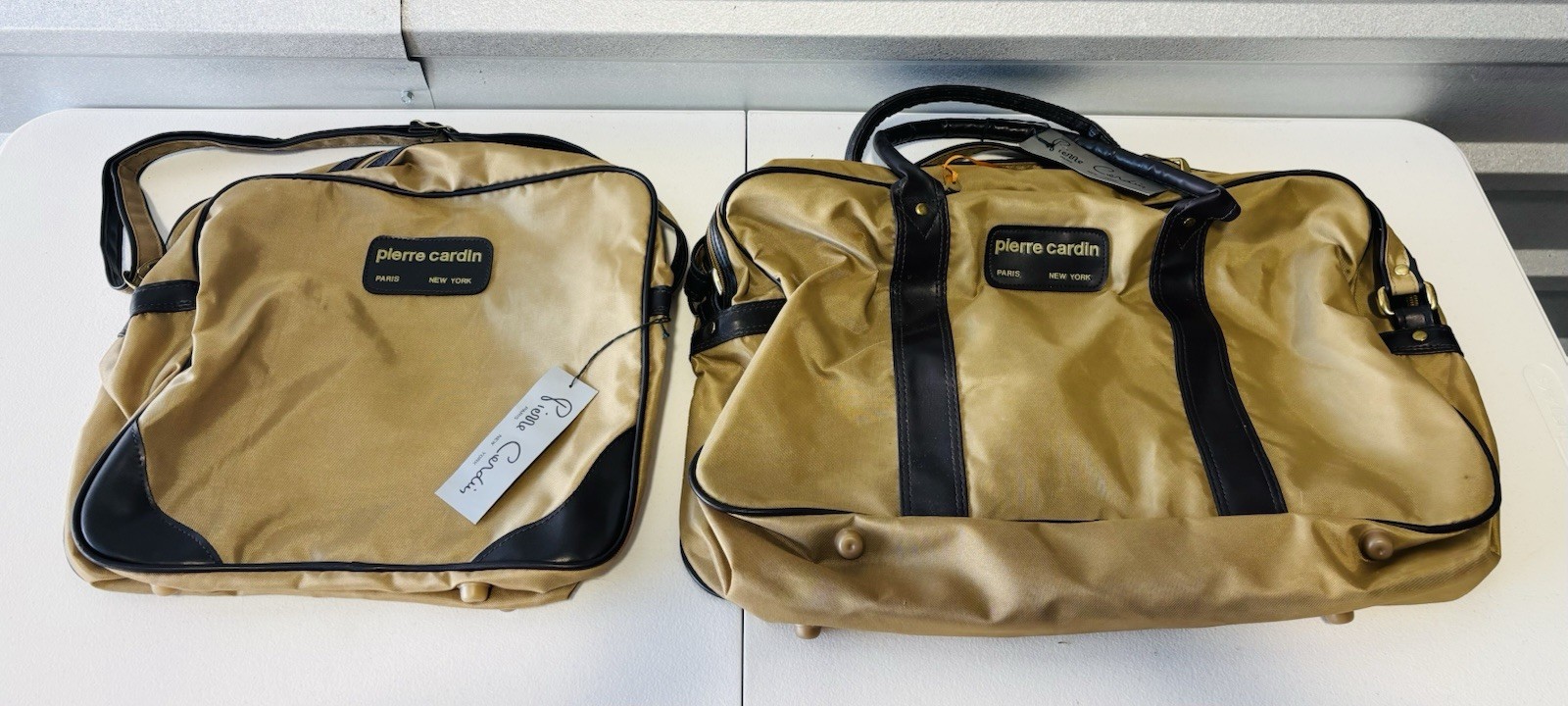 Vintage Pierre Cardin Luggage Set With Duffel Bag And Carry On. New With Tags