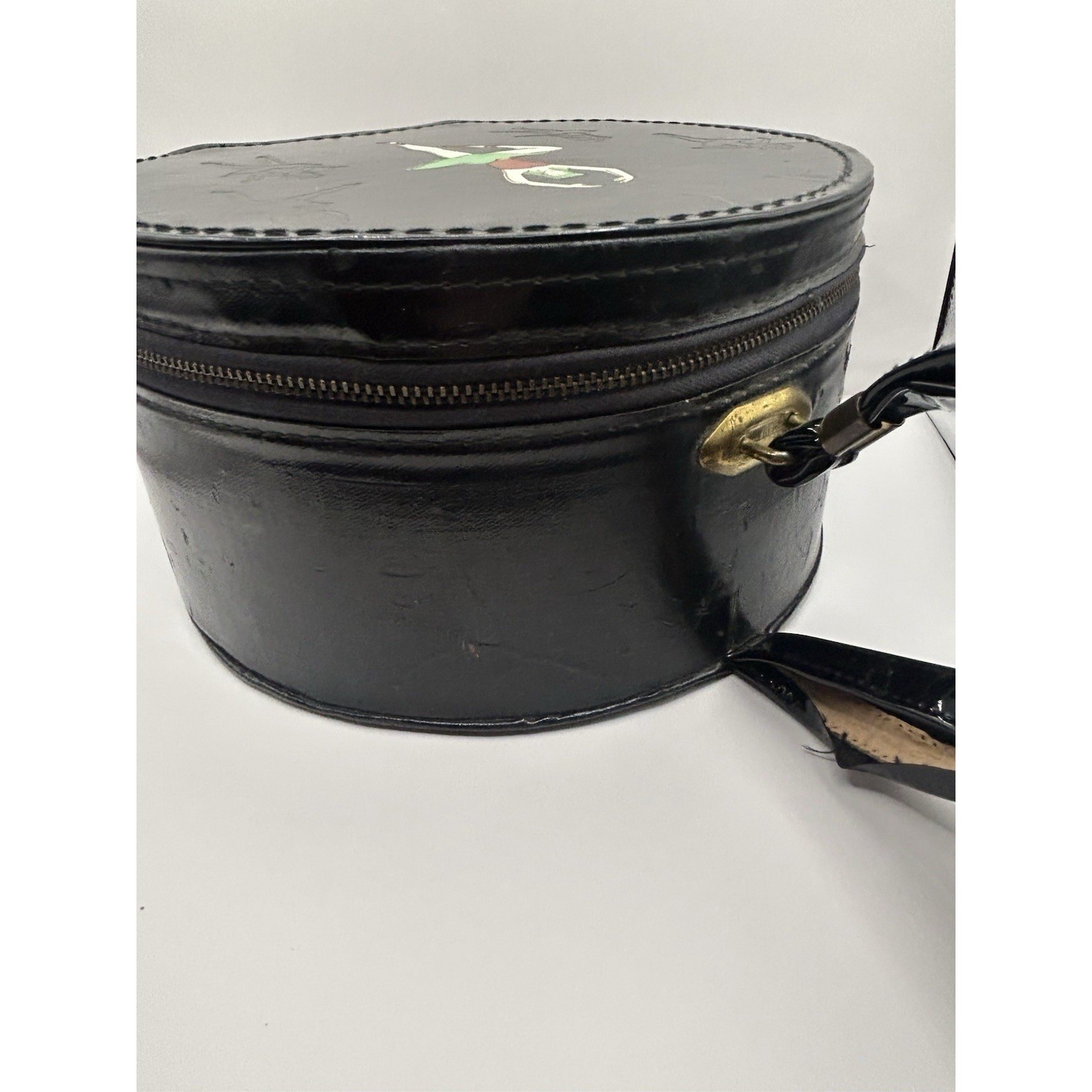 Vintage 1950s Munro Ballet Dance Case Zip-O-Niter Black Ballerina AS-IS