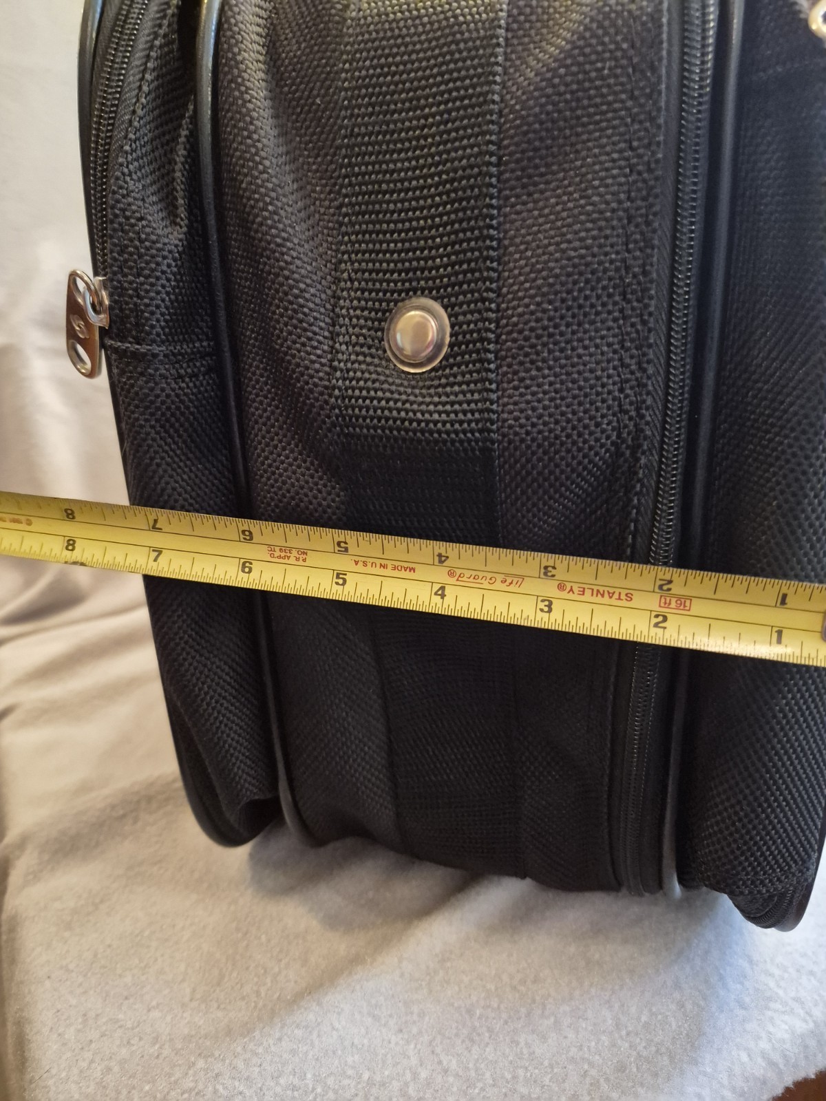 Samsonite Carry On Luggage Profile Canvas Vintage Shoulder Bag 19”Black