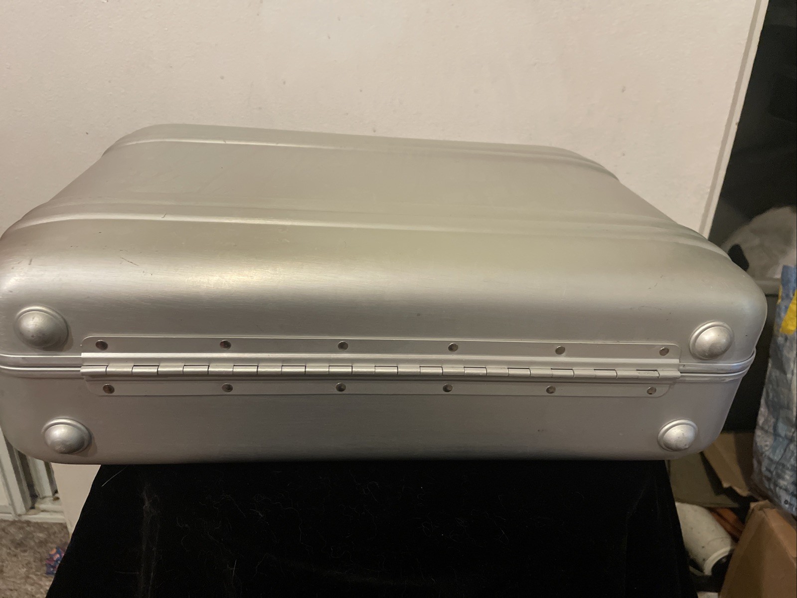 Vintage Zero Halliburton Aluminum Case With A Center Combo Lock