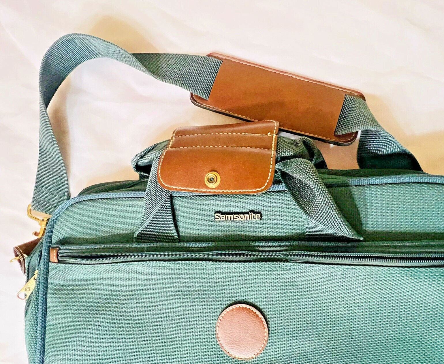 Vintage 1989 Samsonite Ultralite Laptop & Travel Carrying Case 18″/ 14″ (Green)