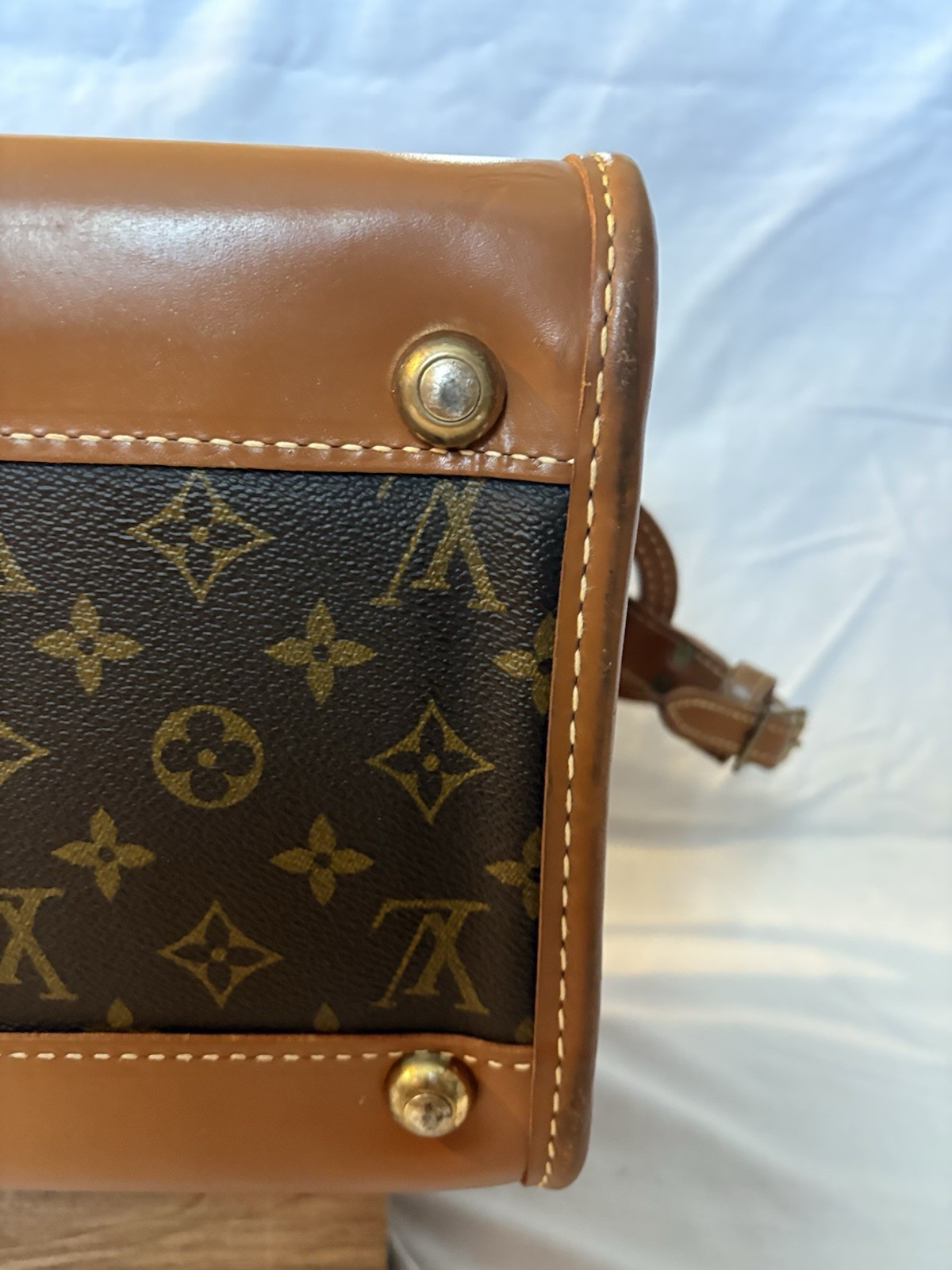 Rare Vintage LOUIS VUITTON Train Case Keepall Carry On Luxury Designer Luggage
