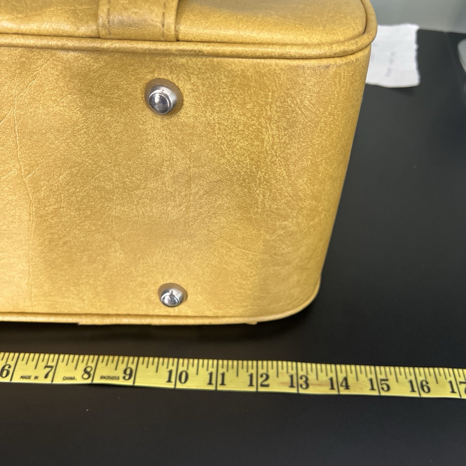 2 Vintage 1970s Yellow Samsonite Silhouette Travel Carry On Luggage Tote Bag