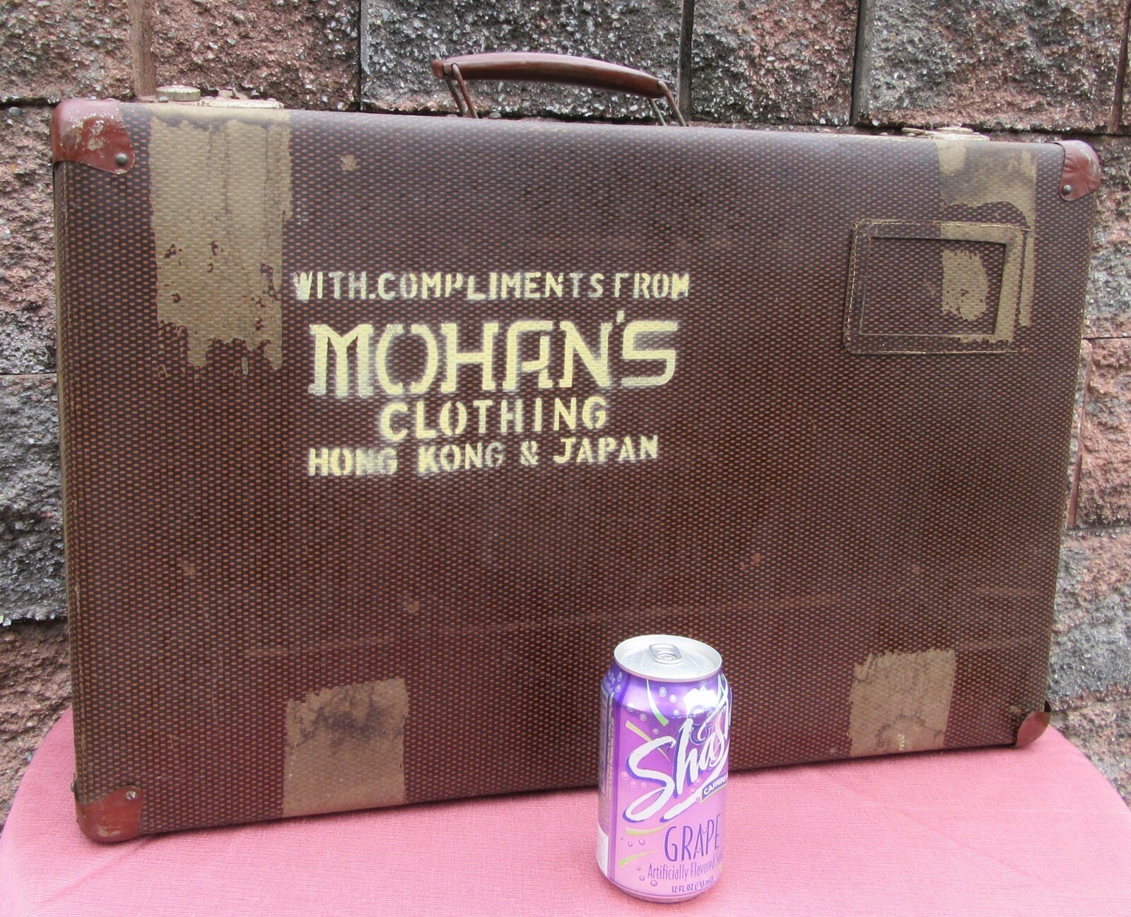 Vintage Mohan’s Fashion Clothes Designer BOHO Suitcase Luggage Hong Kong Japan