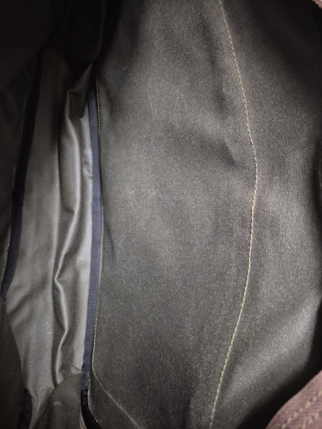 LL Bean Leather And Canvas Messenger Embroidered Luggage Carry On Bag Expandable