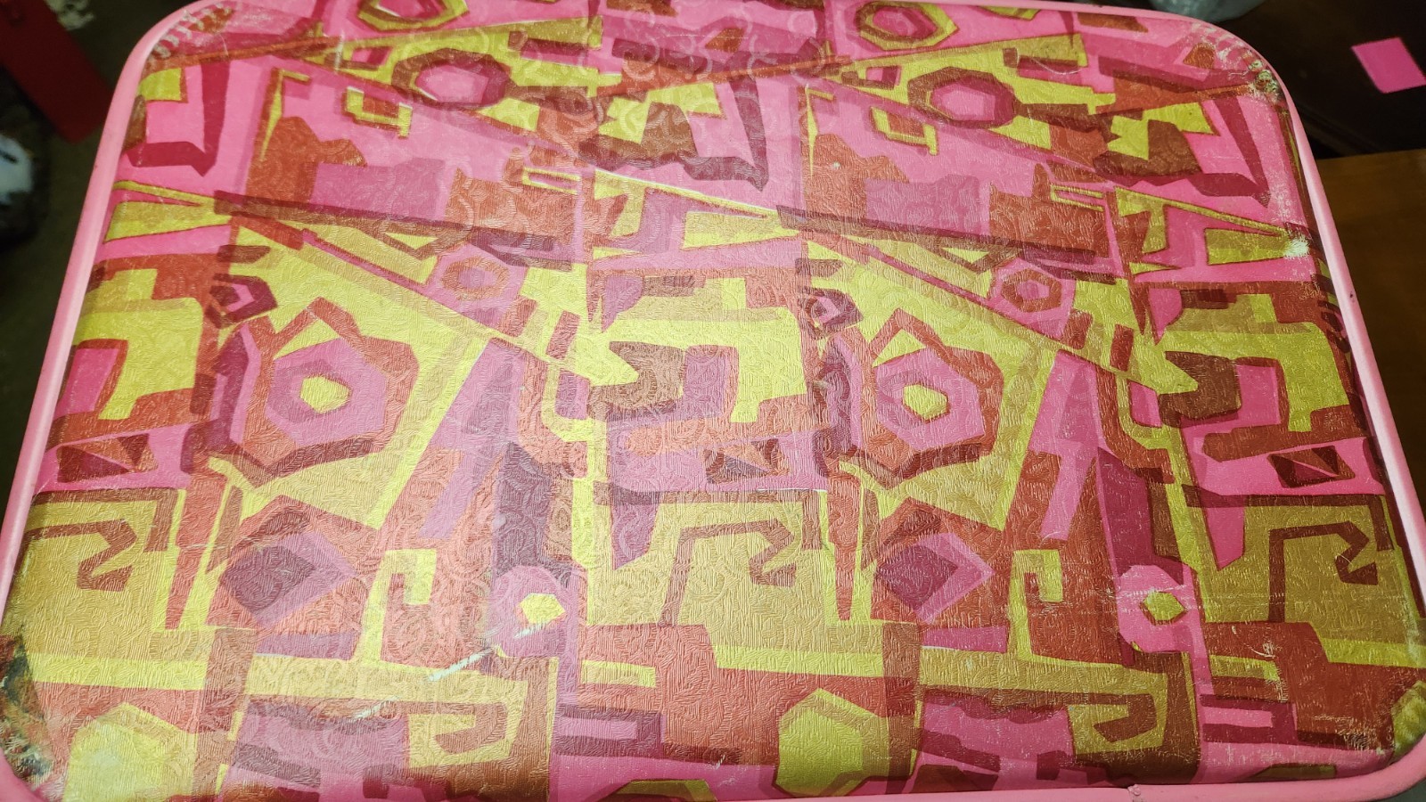Vintage 1960’s Groovy Luggage Set 2 Suitcases Luggage