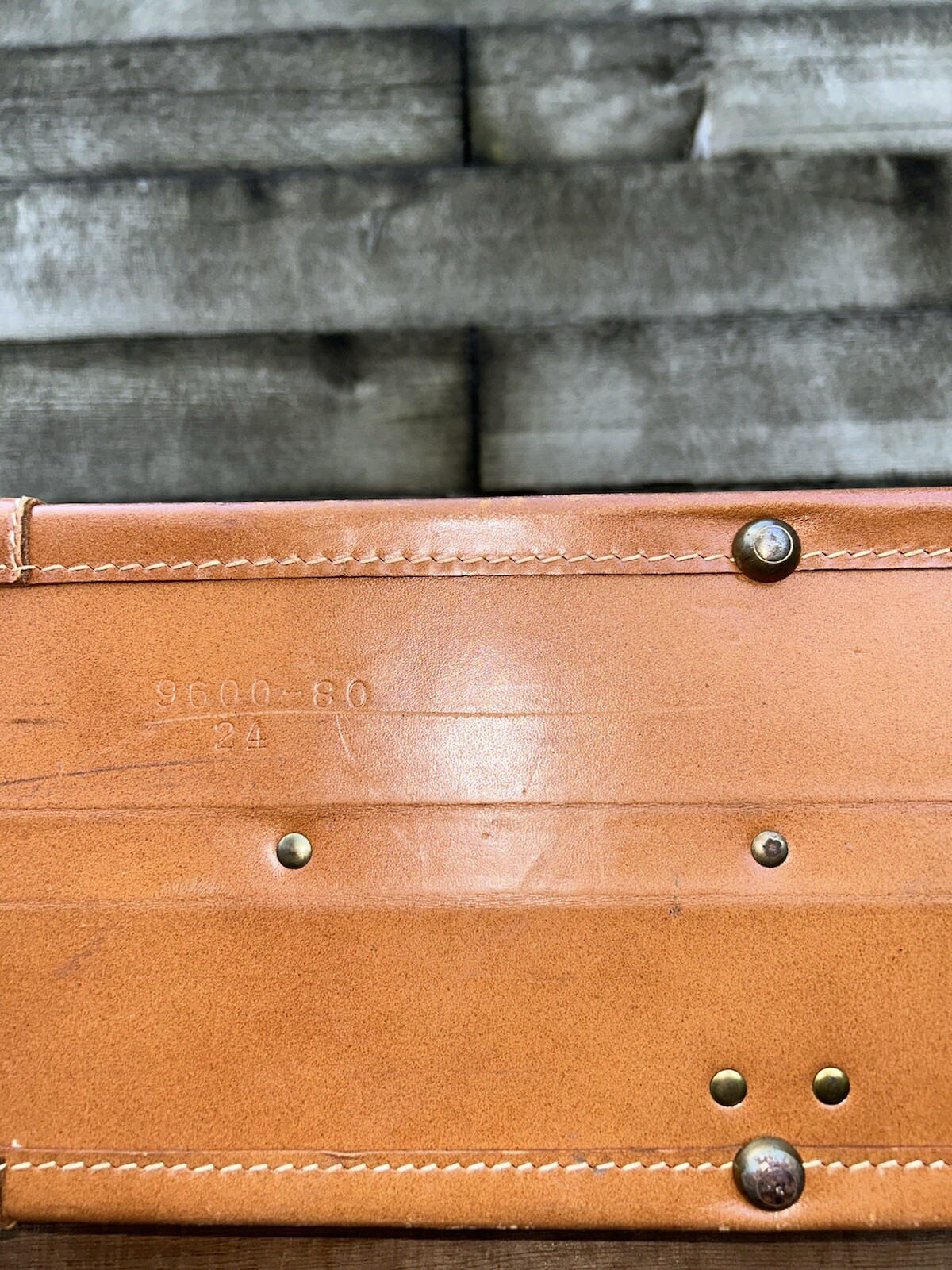 RARE Vintage Genuine Leather Schell Tripak Suitcase
