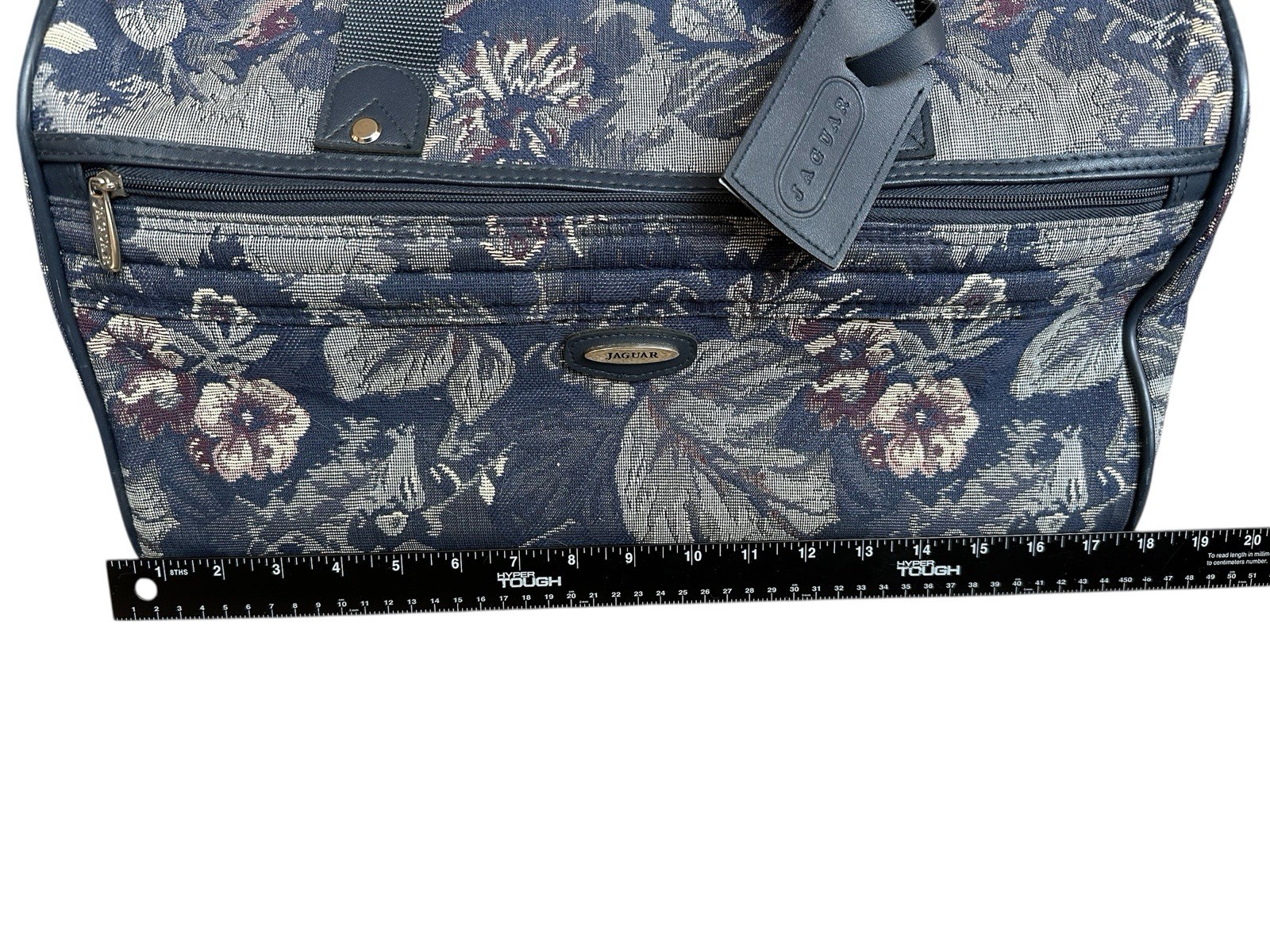 Vintage Jaguar 90s Y2K Floral Tapestry Luggage Set Travel Bag Travelcore