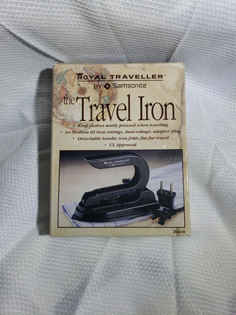 Royal traveler by samsonite travel iron vintage 110v With Adapter For 220v.