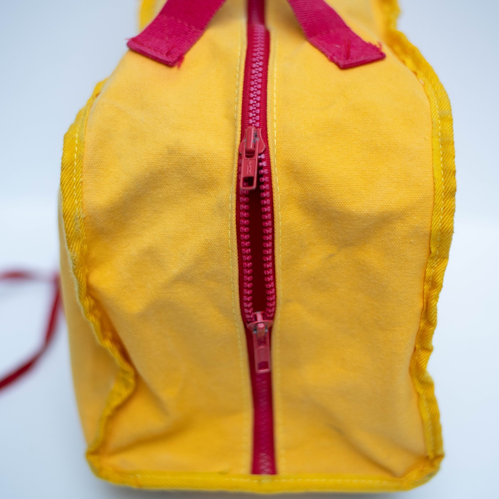 Vtg Marimekko Rolling Bag w/ Leash Children’s Travel Toy Tote 1982 Yellow Red