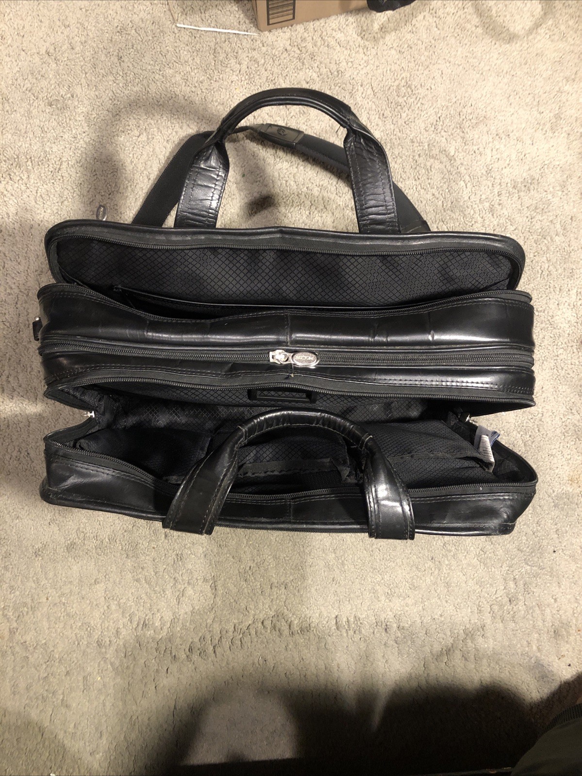 WALTON | 17” Leather Expandable Laptop Briefcase