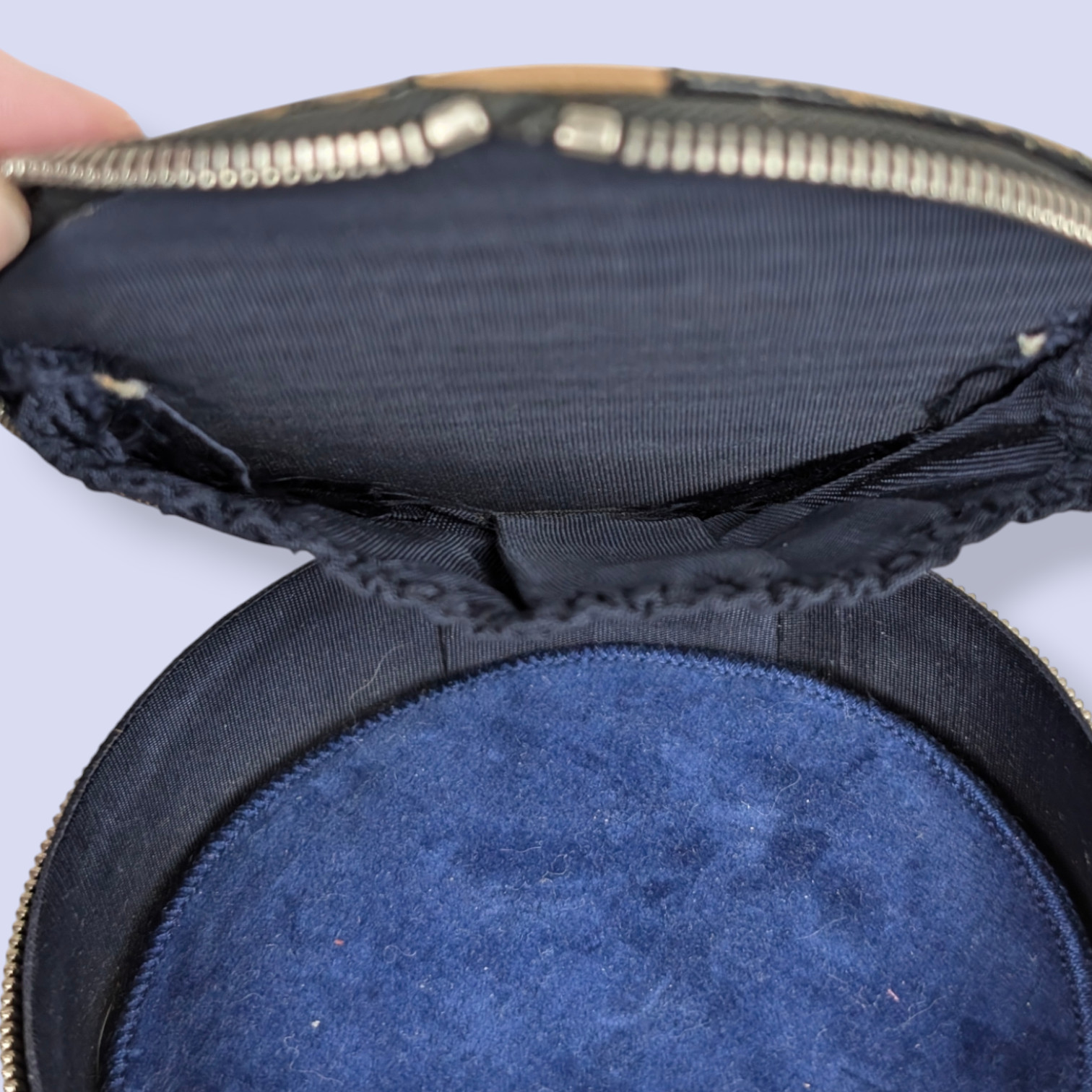 Vintage 50s/60s German Round Vanity Travel Case