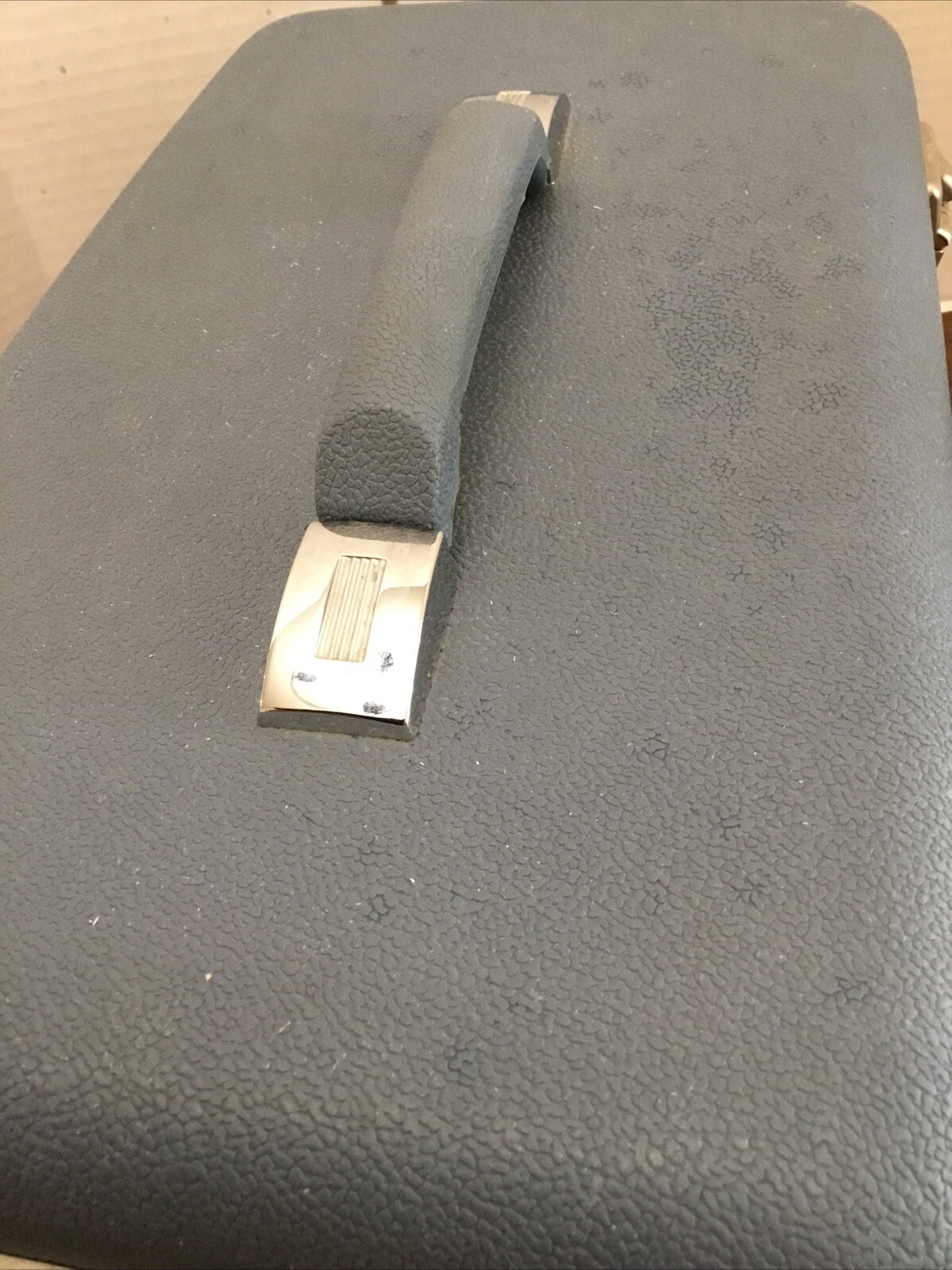Vintage Sears Forecast Blue Hard Travel Make up Case No Key