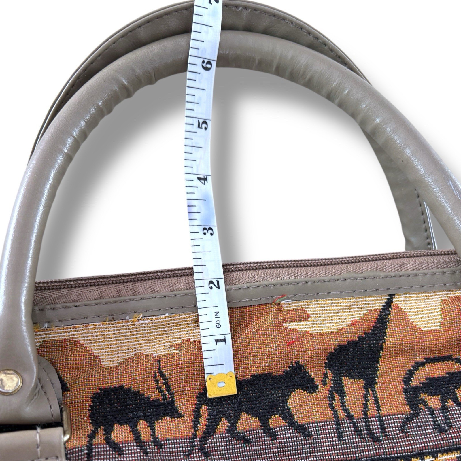 Vtg Pioneer Express Weekend Travel Duffel Bag Animal Print Zebra Safari 90s