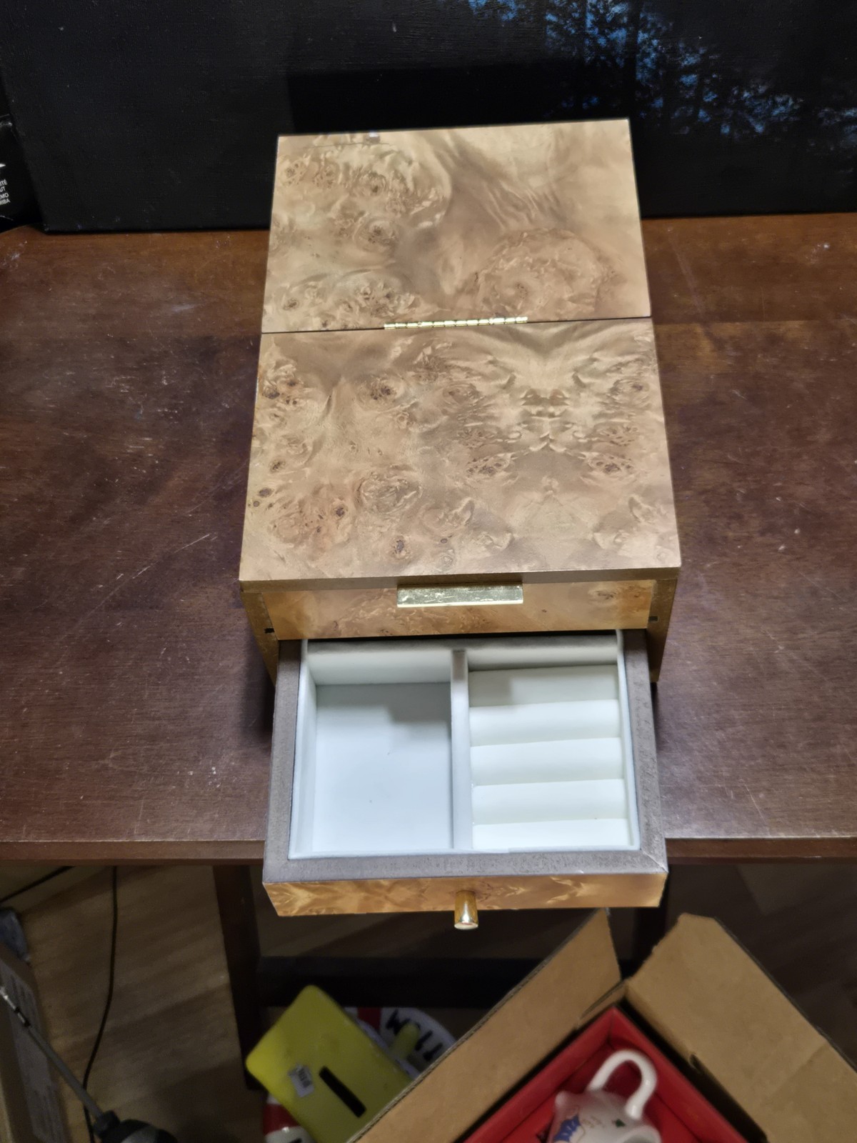 vintage vanity travel Jewelry Box