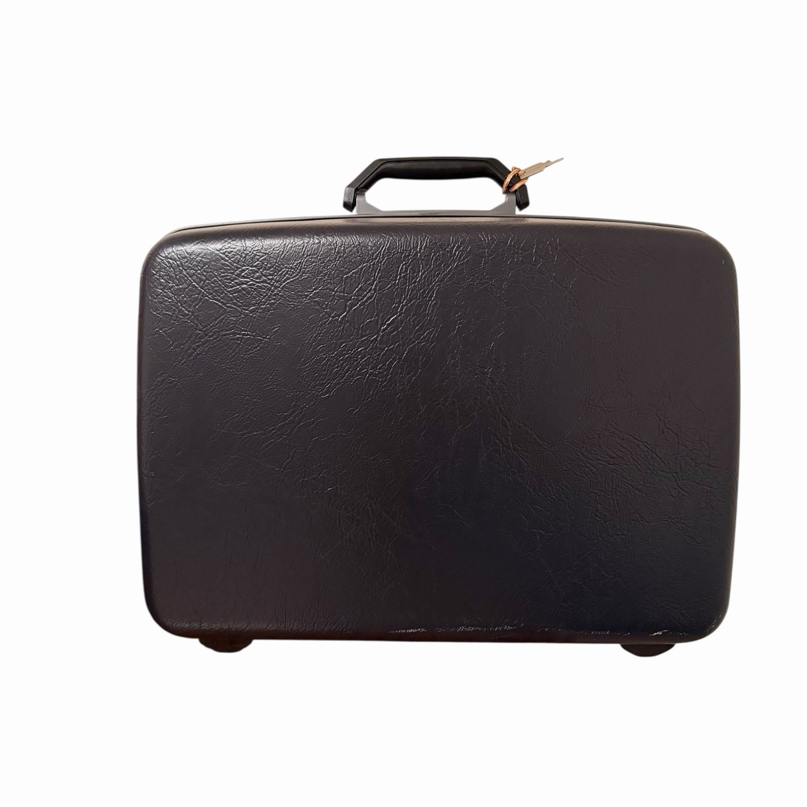 Samsonite Sentry II Vintage Hard Shell Suitcase With Key 15 X 22 Black