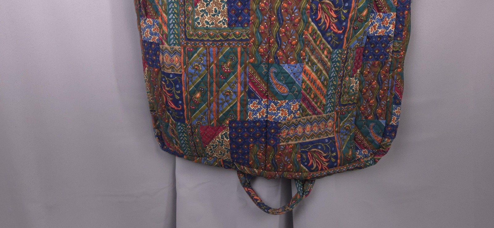 Vtg Vera Bradley Garment Bag Quilted Cotton Patchwork Travel Luggage USA 47×24