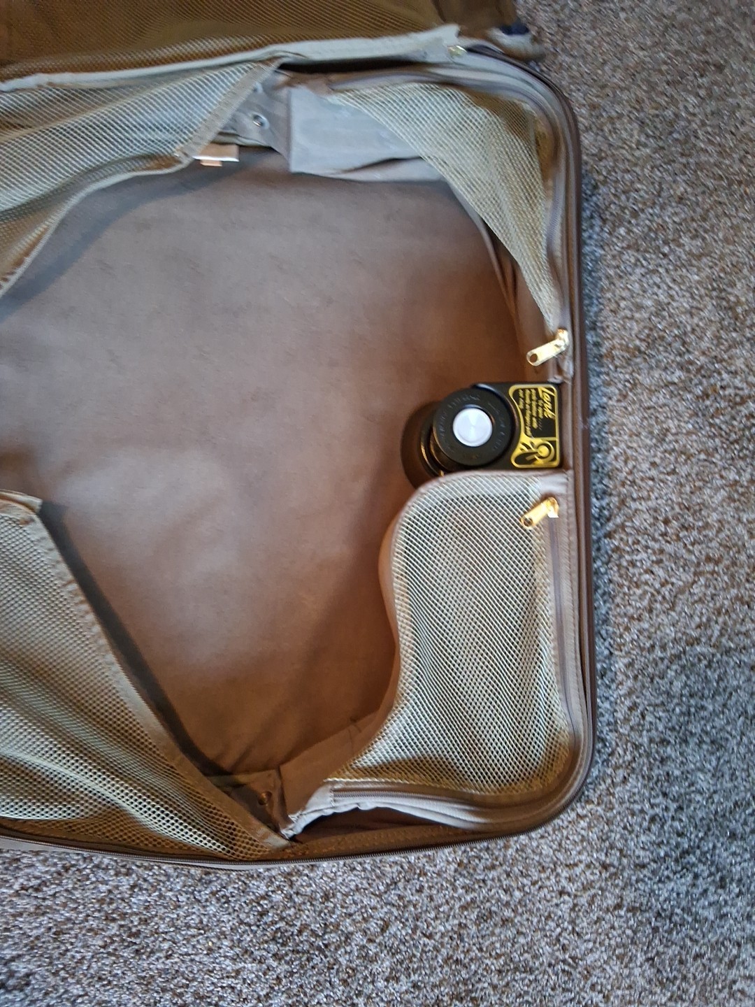Vintage LARK Garment Bag Hanging Travel Suit Carrier Case Canvas Luggage Used