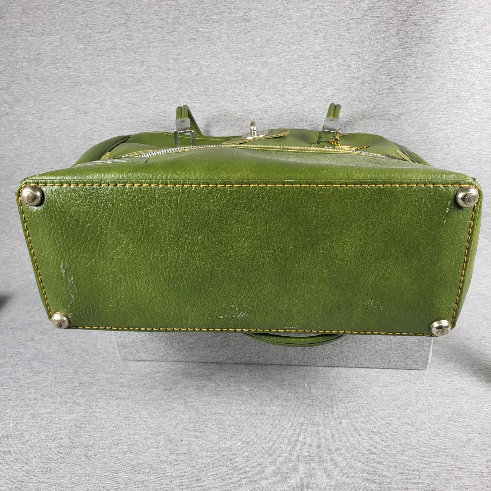 Vintage MCM Ventura Casual Travelware Carry-on Bag Avacado Olive Green Retro