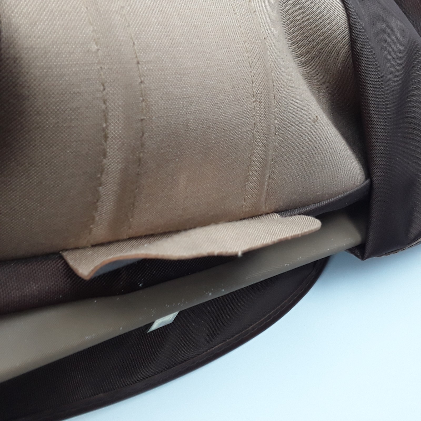 American Tourister Escort Garment Bag Luggage Vintage Faux Leather Brown