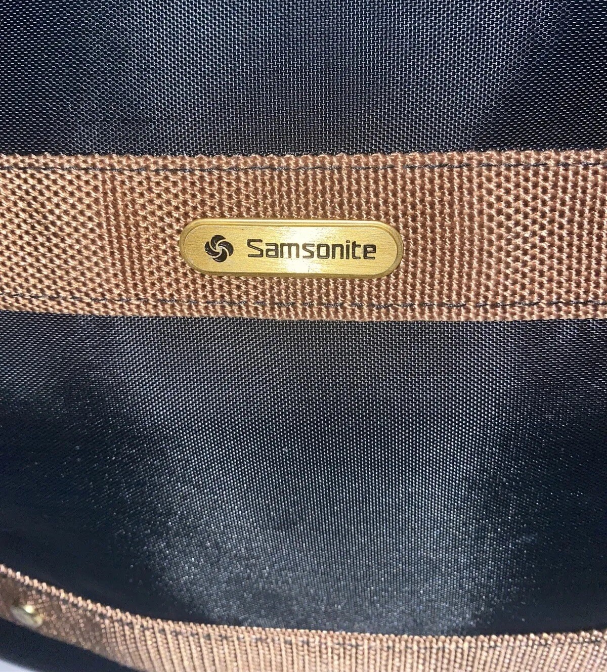 Vtg Samsonite Carrypak 78 Carry On Shoulder Messenger Bag Black/Brown-VGC