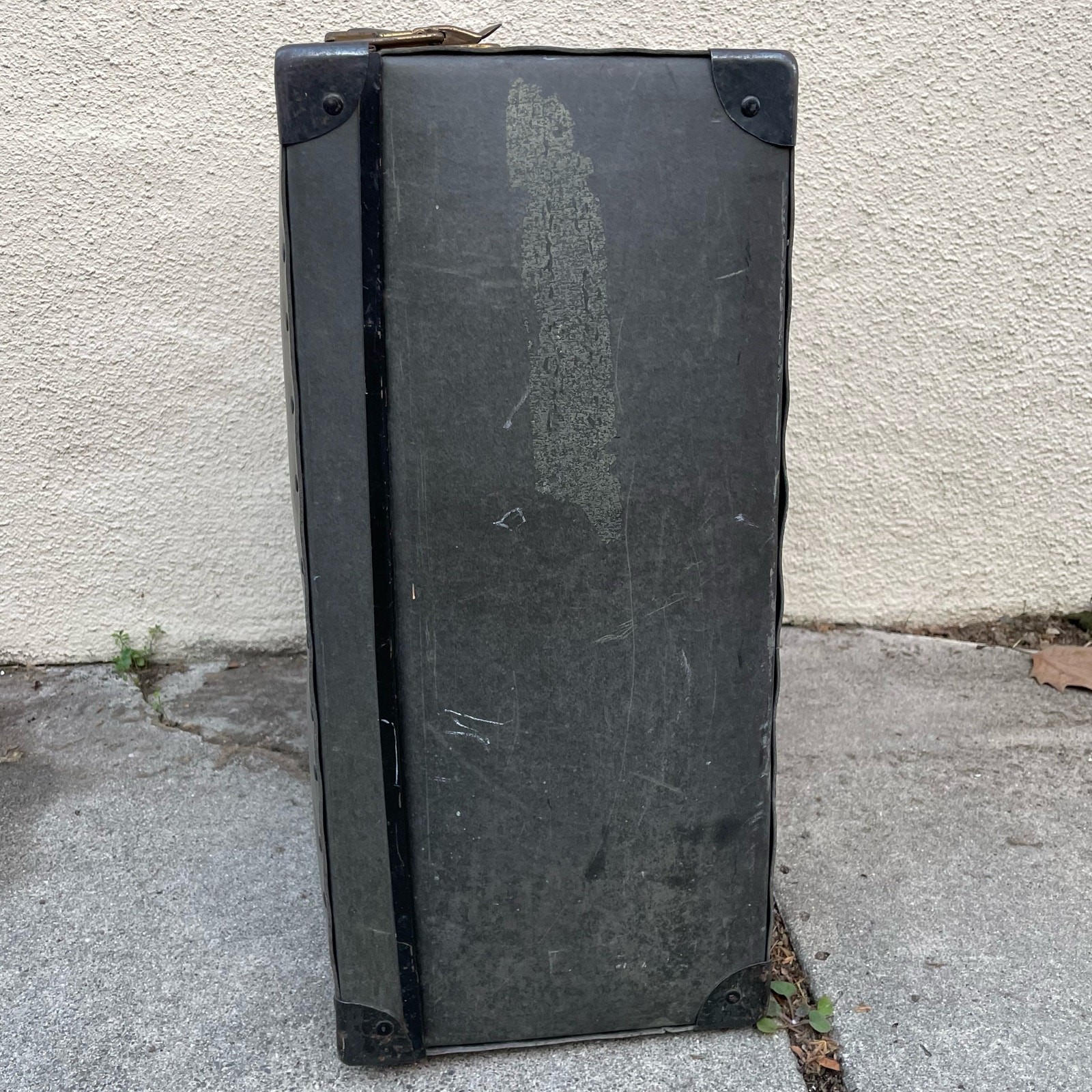 Vintage Hardshell Quick Luggage Lineman Case Distressed