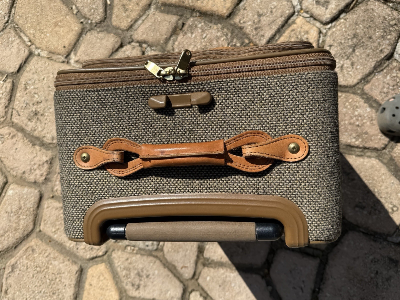 Vintage Hartmann Tweed&leather Accent Suitcase