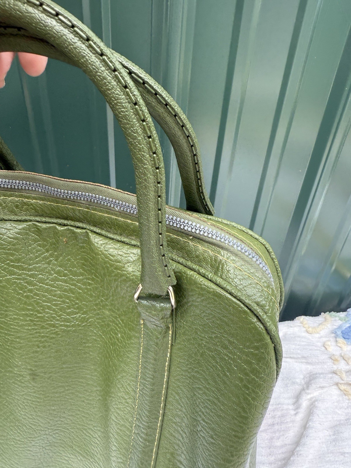 AMELIA EARHART Avocado Green Luggage Carry On Overnight Bag Travel Tote