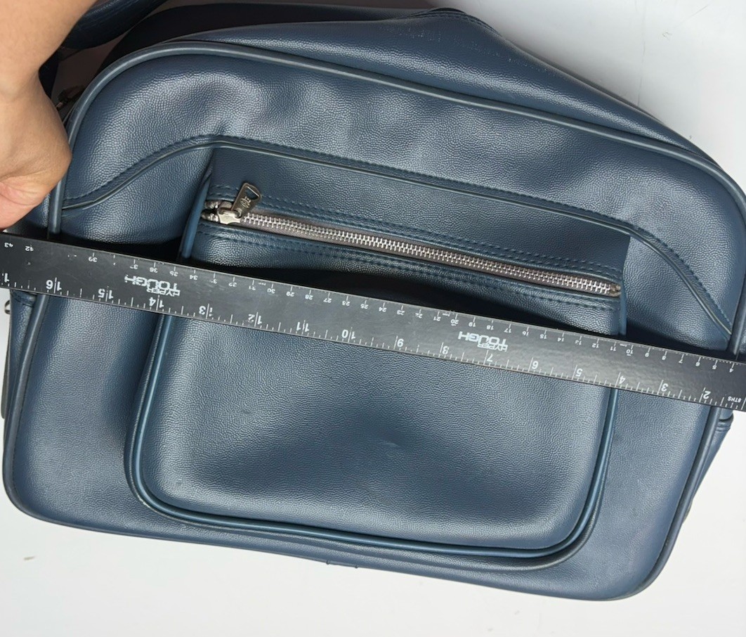 Vintage Escort American Tourister Flight Bag Blue Shoulder Travel Carry On 70s