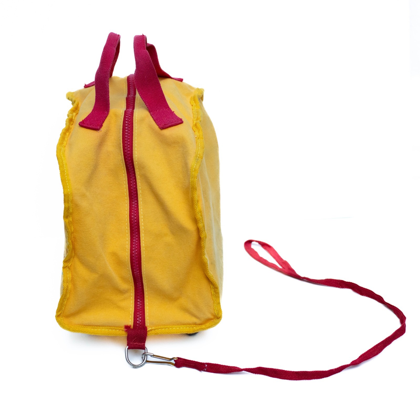 Vtg Marimekko Rolling Bag w/ Leash Children’s Travel Toy Tote 1982 Yellow Red