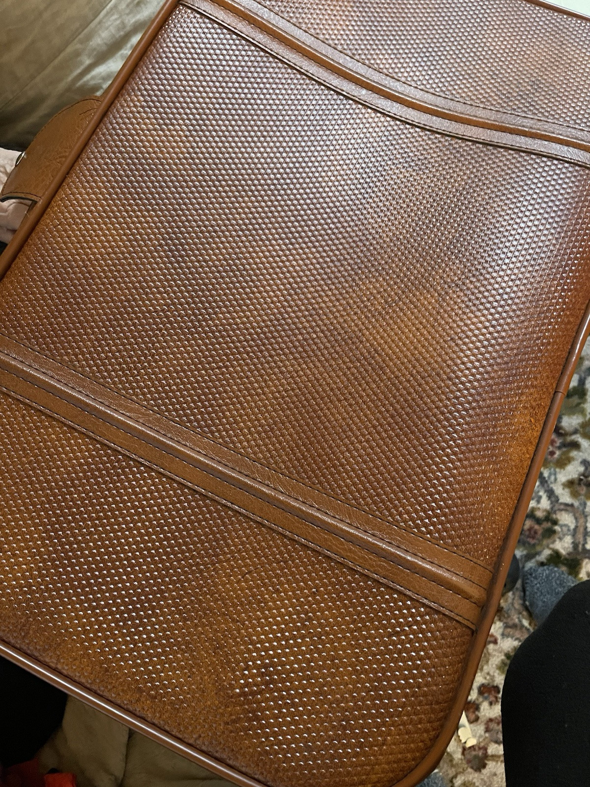 World Traveler Vintage Brown Luggage piece with PanAm tag