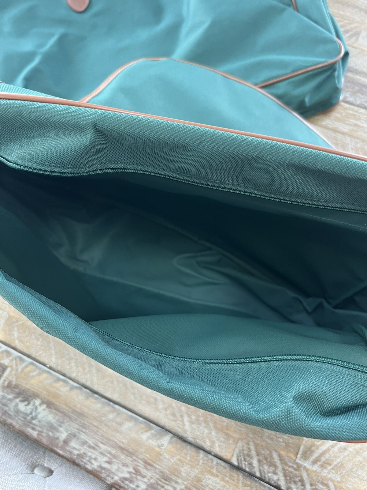 Vintage Ralph Lauren Green Canvas Travel Carry On Bags Lot