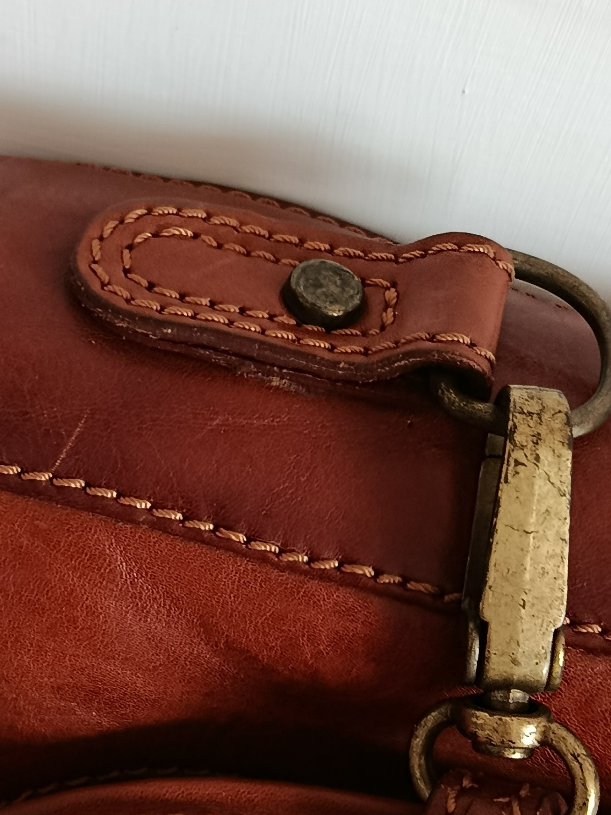 Vintage Genuine Leather Garment Bag Suit Carrier Travel Case Made in Italy